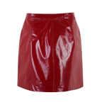 Barretta Kırmızı Kadın Rugan Deri Etek