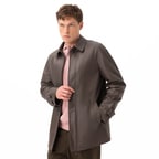 Bastion Kahve Erkek Deri Palto