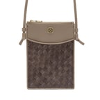 Begonia Kadın Örgü Deri Telefon Çantası