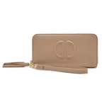 Bej Kadın Deri Cüzdan