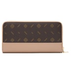 Bej Kadın Monogram Deri Cüzdan