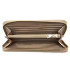 Bej Kadın Monogram Deri Cüzdan