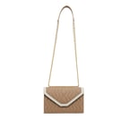 Bej Triana Zincir Detaylı Kadın Omuz Çantası