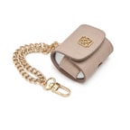 Bej Zincir Detaylı Deri Airpods Pro Kılıfı