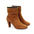 Belen Taba Kadın DesaComfort Fermuarlı Topuklu Deri Bot