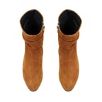 Belen Taba Kadın DesaComfort Fermuarlı Topuklu Deri Bot