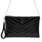 Belize Siyah Kadın Kapitone Portföy Çanta