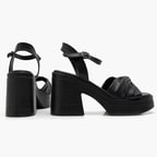 Bette Siyah Kadın Deri Sandalet