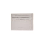 Beyaz Kroko Baskılı Deri Kartlık