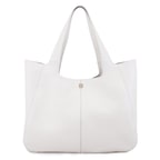 Beyaz Megan Kadın Deri Omuz Askılı Çanta