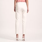 Beyaz Slim Fit Kadın Pantolon