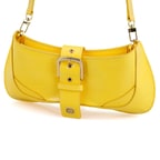 Blatt Sarı Kadın Kroko Baskılı Deri Omuz Çantası