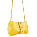 Blatt Sarı Kadın Kroko Baskılı Deri Omuz Çantası