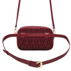 Bordo Blatt Kadın Deri Bel Çantası