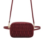 Bordo Blatt Kadın Deri Bel Çantası