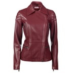 Bordo Caoimhe Kadın Deri Mont