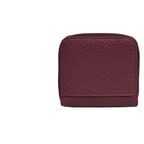 Bordo D Logolu Kadın Deri Cüzdan