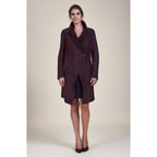 Bordo Joanna Kadın Kürk Kaban