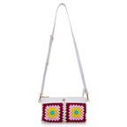 Bordo Kadın Örgülü Omuz Çantası