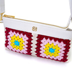 Bordo Kadın Örgülü Omuz Çantası