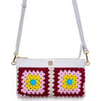 Bordo Kadın Örgülü Omuz Çantası