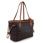 Boris Kahve Kadın Monogram Omuz Çantası