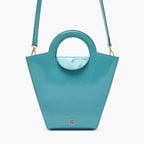 Botti Turkuaz Kadın Rugan Deri El Çantası