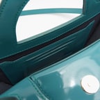 Botti Turkuaz Kadın Rugan Deri El Çantası