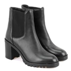 Brenda Siyah Kadın Topuklu Deri Bot