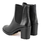 Brenda Siyah Kadın Topuklu Deri Bot