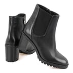Brenda Siyah Kadın Topuklu Deri Bot