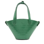 Brenda Yeşil Kadın Deri Alışveriş Çantası 