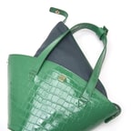 Brenda Yeşil Kadın Deri Alışveriş Çantası 