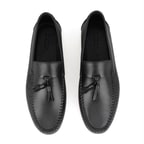 Brendan Siyah Erkek Deri Loafer