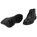 Brennia Siyah Erkek Deri Bağcıklı Bot