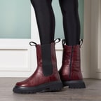 Brigett Chelsea Kadın Kroko Baskılı Deri Bot