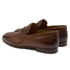 Brio Kahve Erkek Örgü Deri Loafer