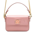 Bscene Pudra Kadın Kroko Baskılı Deri Omuz Çantası