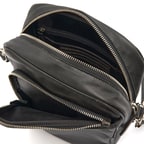 Burg Siyah Erkek Deri Postacı Çantası