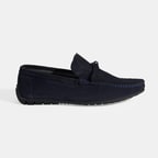 Calandra Lacivert Erkek Bağcık Detaylı Slip-On Süet Loafer