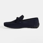 Calandra Lacivert Erkek Bağcık Detaylı Slip-On Süet Loafer
