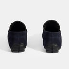 Calandra Lacivert Erkek Bağcık Detaylı Slip-On Süet Loafer