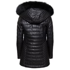 Cambio Kadın Kürk Kapüşonlu Deri Mont