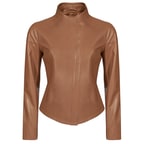 Carel Taba Kadın Deri Ceket