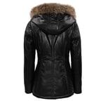 Carletta Kadın Kürk Kapişonlu  Şişme Kaban