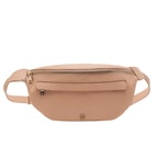 Carol Bej Kadın Kroko Baskılı Deri Bel Çantası