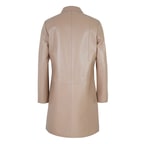 Catori Bej Kadın Deri Trençkot