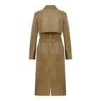 Caylee Kadın Haki Deri Trençkot