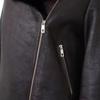 Chailyn Siyah Kadın Kürk Biker 