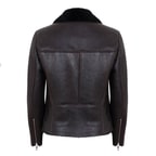 Chailyn Siyah Kadın Kürk Biker 